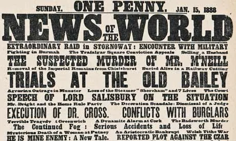 Vintage 1800s newspaper billboard