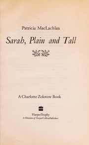 Sarah, Plain and Tall