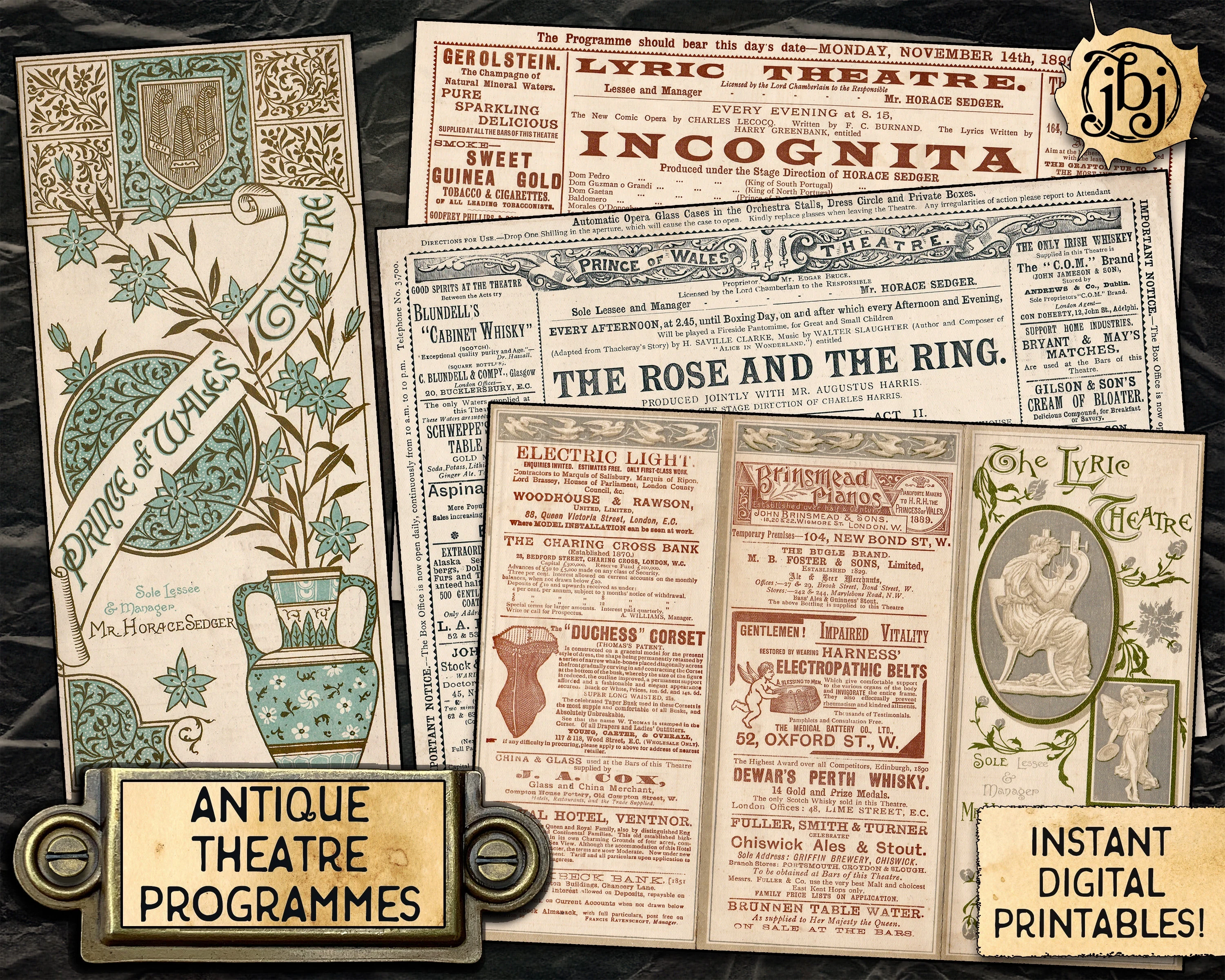 19th-century theatrical playbill