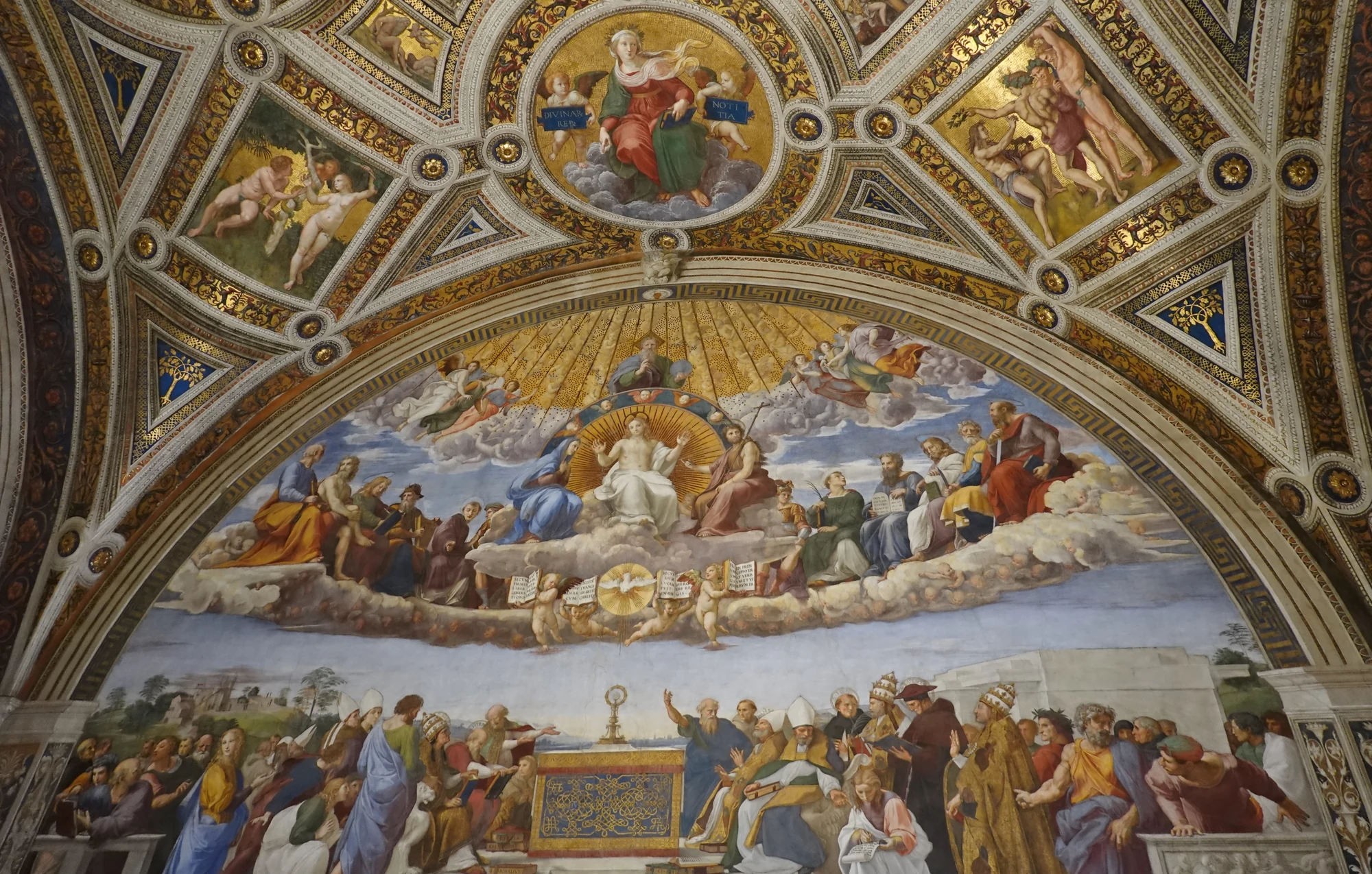 Raphael &mdash; Disputation of the Holy Sacrament (La Disputa), 1509&ndash;1510, Vatican
